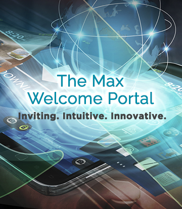 Max International welcome portal on mobile
